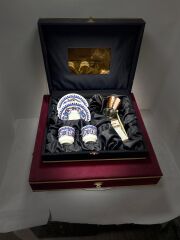 Dm Porselen Kadife Kutulu Cezveli 6 Parça Fincan Seti