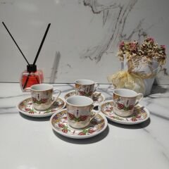 DM PORSELEN PHOENIX ELEGANCE 4 KİŞİLİK TÜRK KAHVE FİNCANI