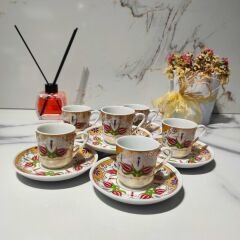 DM PORSELEN PHOENIX ELEGANCE 6 KİŞİLİK TÜRK KAHVE FİNCANI