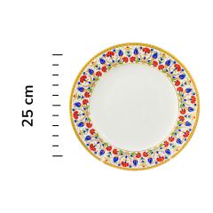 Dm Porselen Altın Karanfil Porselen Hediyelik Plaket Tabak 25 Cm