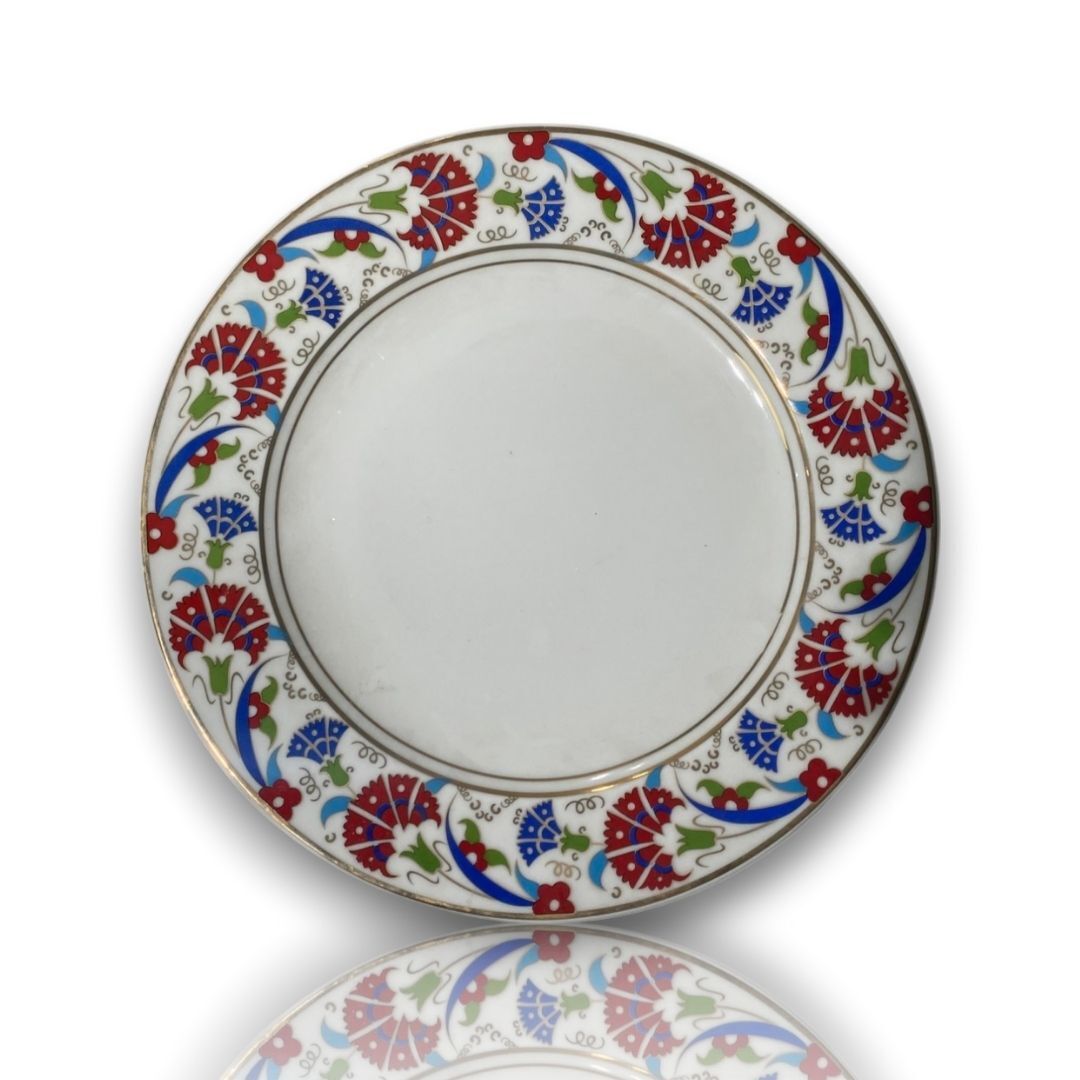 DM PORSELEN BEYAZ KARANFİL PORSELEN TABAK 25 CM