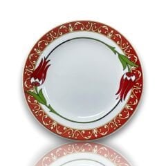 Dm Porselen Büyük Lale Porselen Hediyelik Plaket Tabak 25 Cm