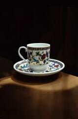 Dm Porselen Kadife Kutulu Lale Kahve Fincan Takımı