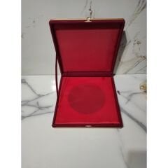 DM PORSELEN KADİFE KUTU 38 CM TABAK BORDO