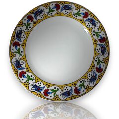 Dm Porselen Kadife Kutulu Altın Lale Porselen Hediyelik Plaket Tabak 25 Cm