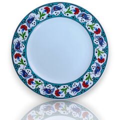 Dm Porselen Kadife Kutulu Karanfil Porselen Hediyelik Plaket Tabak 25 Cm