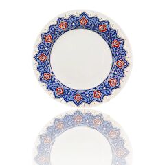 Dm Porselen Kadife Kutulu Osmanlı Motif Porselen Hediyelik Plaket Tabak 25 Cm