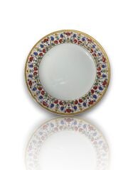 Dm Porselen Kadife Kutulu Altın Karanfil Porselen Hediyelik Plaket Tabak 25 Cm