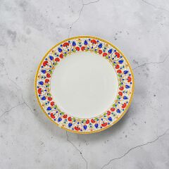 Altın Karanfil Porselen Plaket Tabak 25 Cm