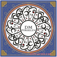 Dm Porselen Hediyelik Kadife Kutulu Karo 20x20