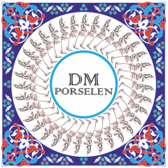 Dm Porselen Hediyelik Kadife Kutulu Karo 20x20