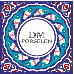 Dm Porselen Hediyelik Kadife Kutulu Karo 20x20