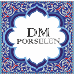 Dm Porselen Hediyelik Kadife Kutulu Karo 20x20