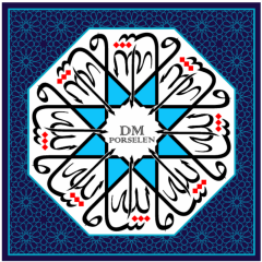 Dm Porselen Hediyelik Kadife Kutulu Karo 20x20