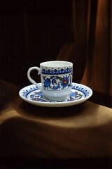 Dm Porselen Kadife Kutulu Topkapı Kahve Fincan Takımı