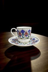 Dm Porselen Kadife Kutulu Nevbahar 2'li Kahve Fincan Takımı