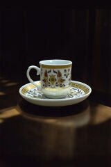 Dm Porselen Kadife Kutulu Gülbahar 4'lü Kahve Fincan Takımı